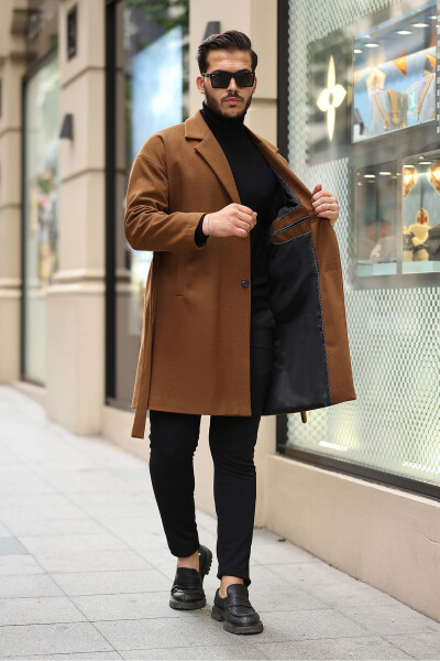 Oversized, belted, relaxed fit wool coat. - 2