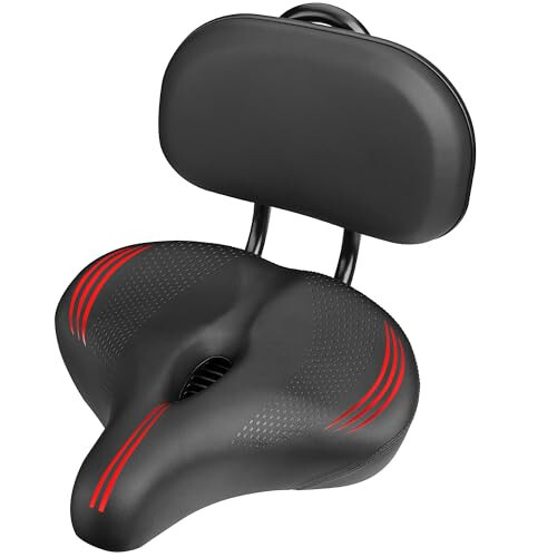 Oversized Bike Seat for Peloton Bike & Bike+, Comfort Seat Cushion Compatible with Peloton, Road or Exercise Bikes, Bicycle Wide Saddle Replacement for Men & Women, Accessories for Peloton 