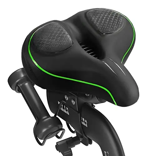Oversized Bike Seat for Peloton Bike & Bike+, Peloton, yo'l yoki mashq velosipedlari bilan mos keladigan qulay o'rindiq yostig'i, erkaklar va ayollar uchun keng velosiped egarini almashtirish, Peloton uchun aksessuarlar - COOLWUFAN