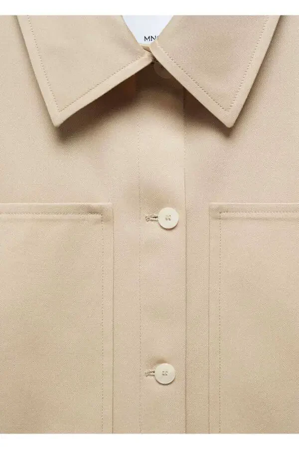 Oversized button-down utility jacket - 8