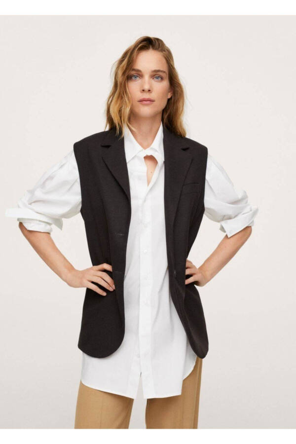 Oversized Fabric Jacket - 1