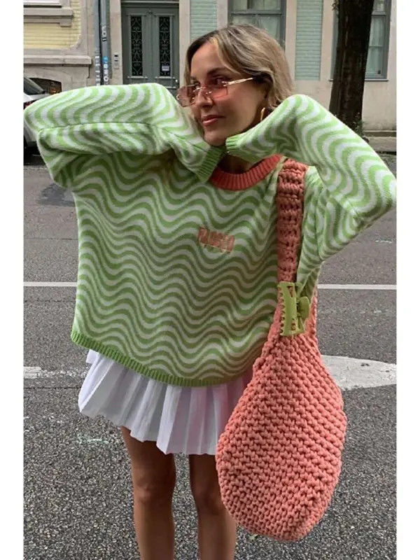 Oversized Green Sweater MG1251 - 1