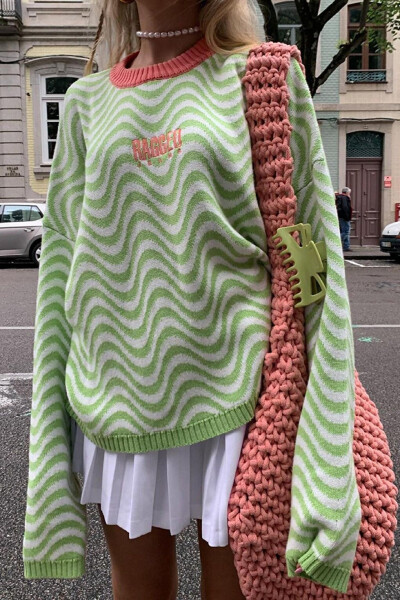 Oversized Green Sweater MG1251 - 8