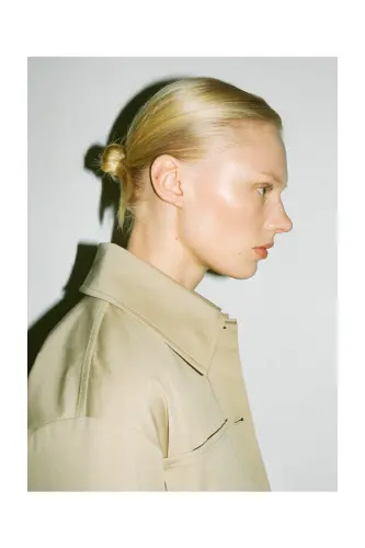 Oversized overshirt with pockets-Beige - 8