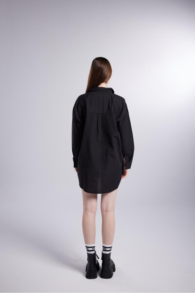 Oversized Pocket Lovesize Shirt Black - 4