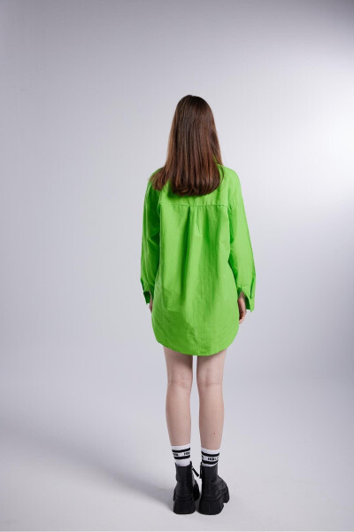 Oversized Pocket Shirt Green - 5