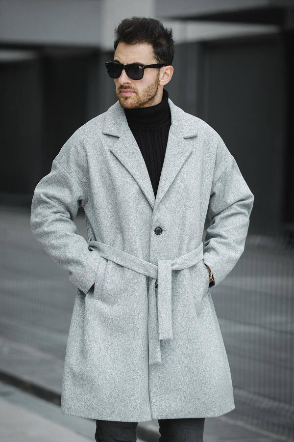 Oversized, relaxed fit, casual wool coat. - 3