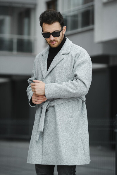 Oversized, relaxed fit, casual wool coat. - 4