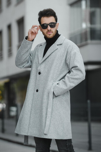 Oversized, relaxed fit, casual wool coat. - 5