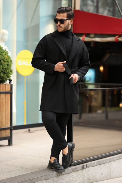 Oversized, relaxed fit, wool blend coat. - 3