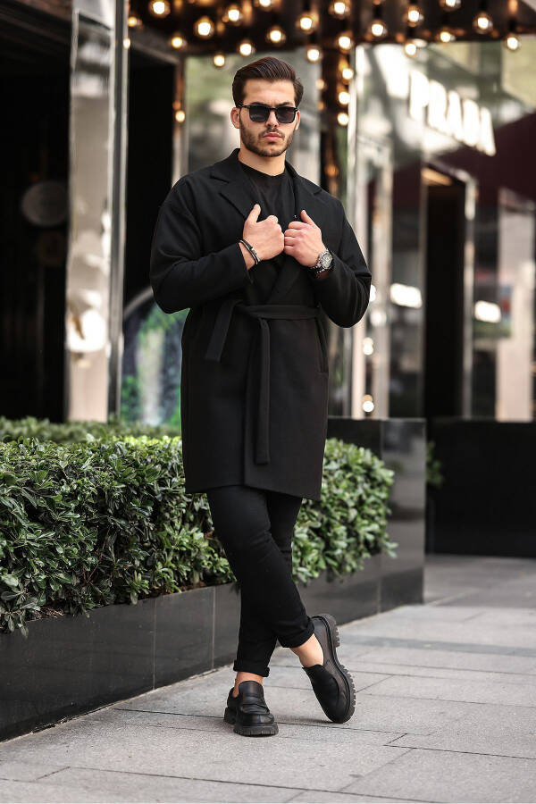 Oversized, relaxed fit, wool blend coat. - 6