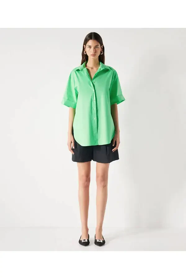 Oversized shirt with double sleeves. - 1