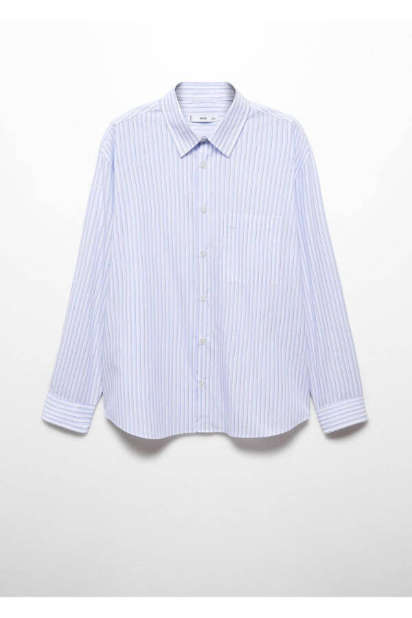 Oversized Striped Cotton Shirt - 3
