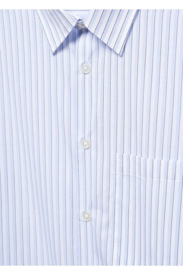 Oversized Striped Cotton Shirt - 6