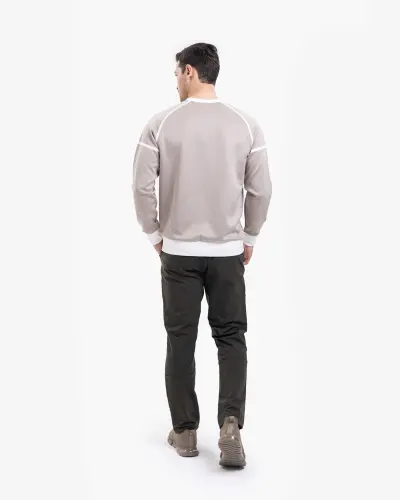 Oversized Sweatshirt - BEIGE - 5