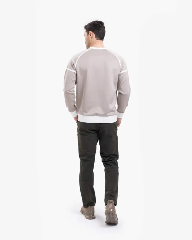 Oversized Sweatshirt - BEIGE - 5