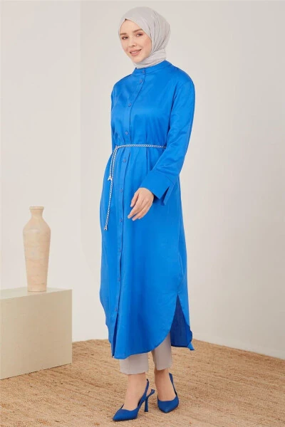 Oversized Tunic Dress 23y4502 Cobalt - ARMINE