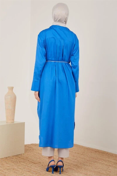 Oversized Tunic Dress 23y4502 Cobalt - 4