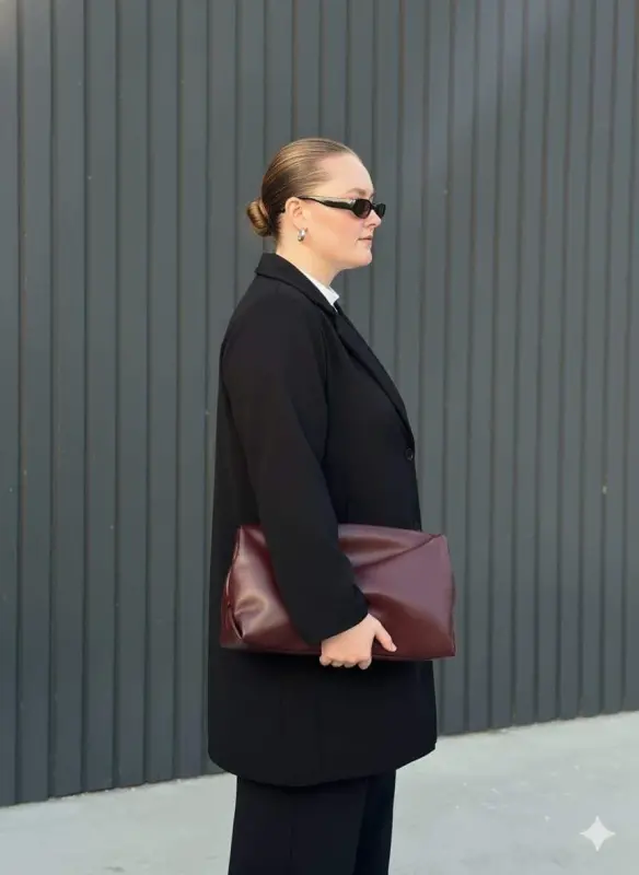 Oversized Unlined Jacket Black - 2