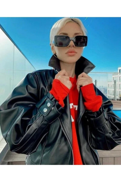 OversizeModazone Modeli Bomber Teri Koʻylagi - İLAYDABUTIK