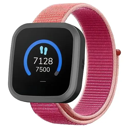 OWKEY Nylon Band Replacement Compatible with Garmin Bounce Kids Watch, Hook & Loop Design Easy for Kids to Put On & Off, Breathable & Washable - 1