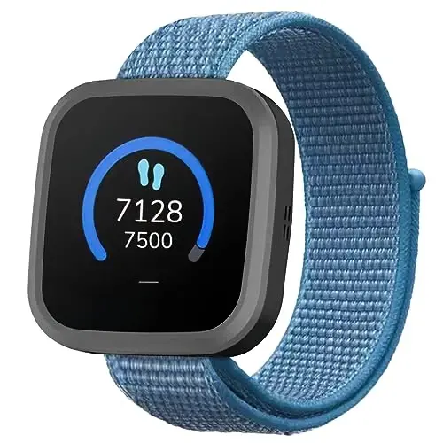 OWKEY Nylon Band Replacement Compatible with Garmin Bounce Kids Watch, Hook & Loop Design Easy for Kids to Put On & Off, Breathable & Washable - 1