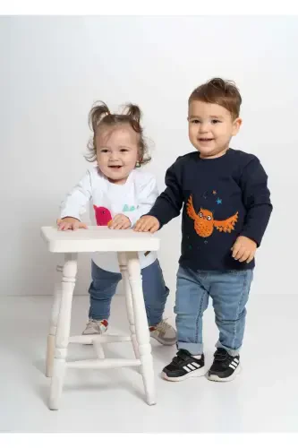 Owl Embroidered Sweater - 2