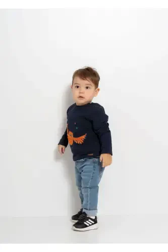 Owl Embroidered Sweater - 3