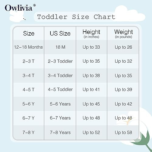 Owlivia 100% Organic Cotton Baby Long Sleeve Pajama Sets, Toddler Boy Girl 2-Piece Sleepwear - 25