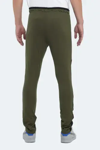 OXFORD I Men's Zipper Pocket Khaki Sweatpants-Khaki - 4