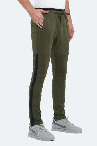 OXFORD I Men's Zipper Pocket Khaki Sweatpants-Khaki - 5