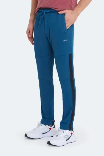 OXFORD I Men's Zipper Pocket Petrol Tracksuit Bottoms-Petrol - 1
