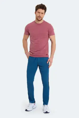 OXFORD I Men's Zipper Pocket Petrol Tracksuit Bottoms-Petrol - 5