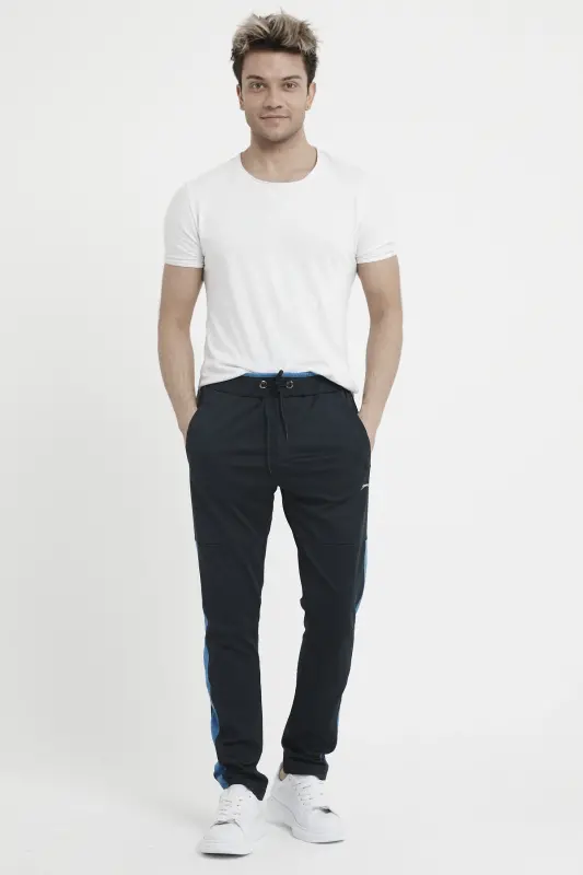 Oxford Men's Tracksuit Bottoms Navy-Navy - 3