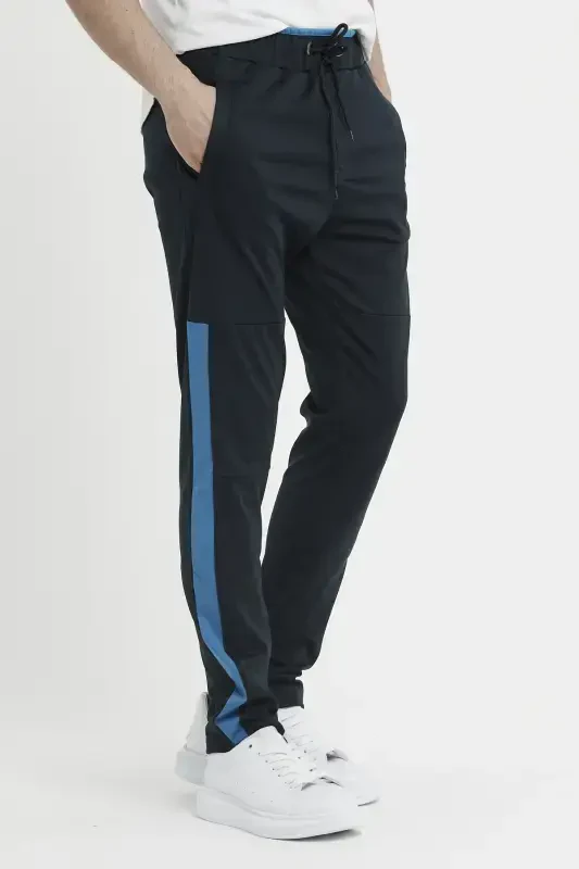 Oxford Men's Tracksuit Bottoms Navy-Navy - 2