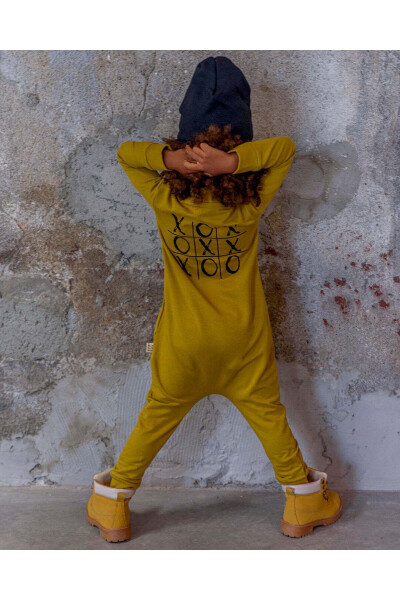 'OXO' Printed Design Baby Jumpsuit and Beanie-HARDA - RG KIDSSTORE (1)