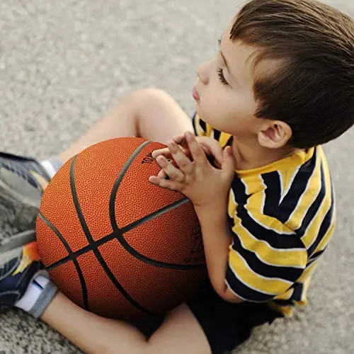 Oʻyilgan 29,5 dyuymli basketbol toʻpi - Oʻgʻil va nevaralar uchun moslashtirilgan ichki/tashqi oʻyin toʻpi - Rojdestvo, bitiruv, tugʻilgan kun uchun hech qachon yoʻqotmaysiz ragʻbatlantiruvchi sovgʻa - 3