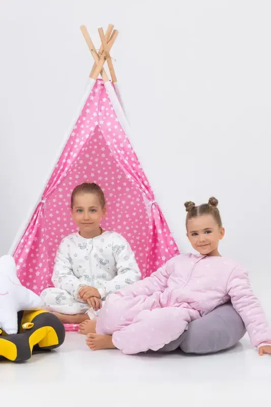 O'yin Hamrohi Qizil terili Paxtali Bolalar O'yin Chodiri-PUSHTI - 5