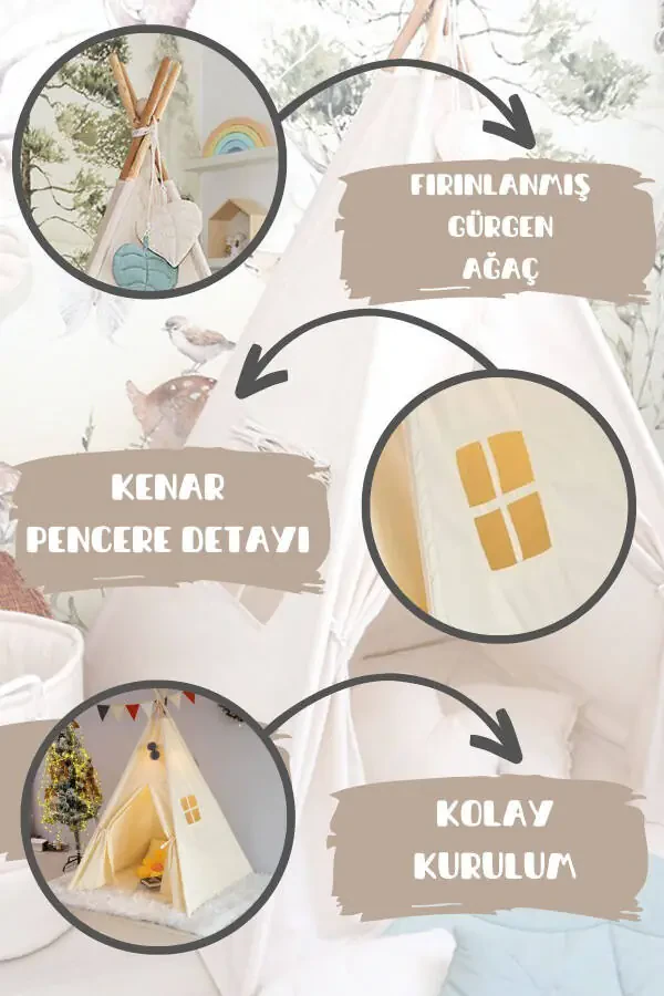 Oʻyin oʻrtogʻi Qizil terili Paxtali Bolalar oʻyin chodiri - 2