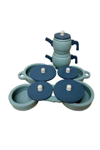 O'yinchoq Tova, Tovoq, Choynak Oshxona To'plami (YASHIL) - GENEL MARKALAR (1)