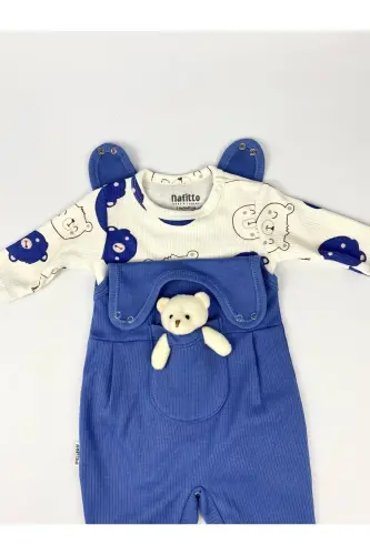 O'yinchoqli Bebek Tulum-KO'K - NAFITTO BABY&JUNIOR (1)