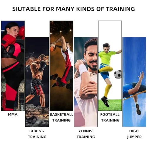 OYINDIZ Boks Qarshilik Tasmalari, Oyoq Kuchi va Chaqqonlik Tezligi Qarshilik Tasmalari Treneri Mashq Qilish Kuchli Zarba Pro MMA, Karate Jang, Boks Basketbol Futbol Mashq Qilish Uskunasi - 6