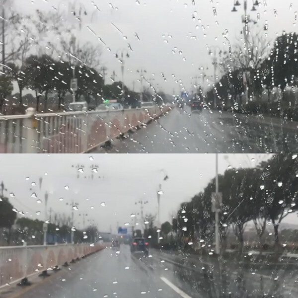 Oynak oynash, avtomobil uchun suvga chidamli yomg'ir qaytaruvchi, old oyna uchun oynak oynash, nam ob-havoda haydash uchun ko'rinish va aniqlikni yaxshilaydi (100ml) - 4