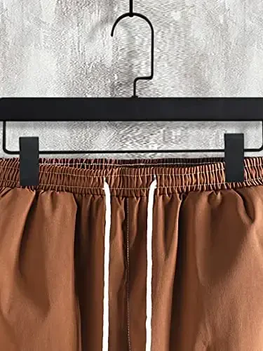 OYOANGLE Men's 2 Piece Outfits Tropical Print Striped Short Sleeve Button Down Hawaiian Shirt and Shorts Sets - 6