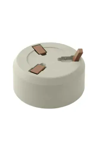 Oyoqqa o'rnatilgan Filtrli Kaktus Sukulent Menekşe Idish 0,7 Litr Krem 15cm Plastik Aranjman Idish №1 - 3