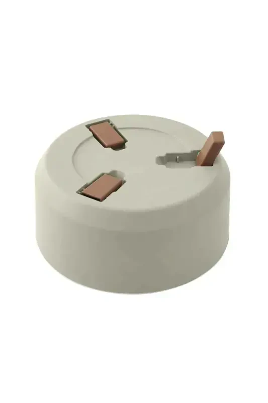 Oyoqqa o'rnatilgan Filtrli Kaktus Sukulent Menekşe Idish 0,7 Litr Krem 15cm Plastik Aranjman Idish №1 - 3