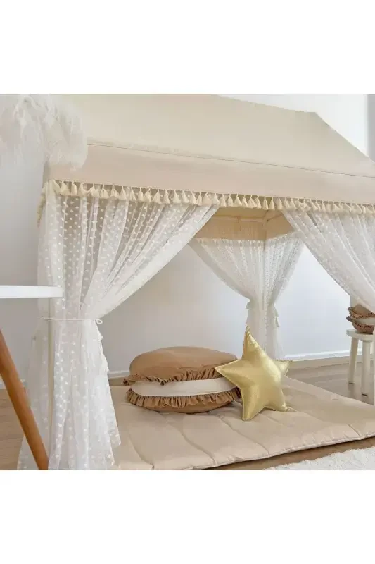 Natural Hestia Oyun Evi+Oyun Halısı-NATUREL - 8