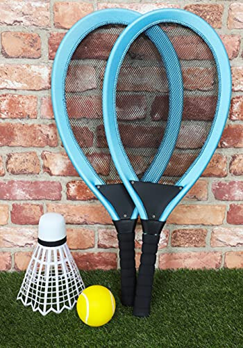 Oyuncak Dünyası 65cm Jumbo Tenis & Badminton Seti - 2 Dev Raket Dev Voleybol ve Dev Tenis Topu - 3