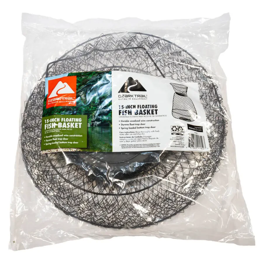 Ozark Trail Collapsible Floating Wire Fishing Basket - 2