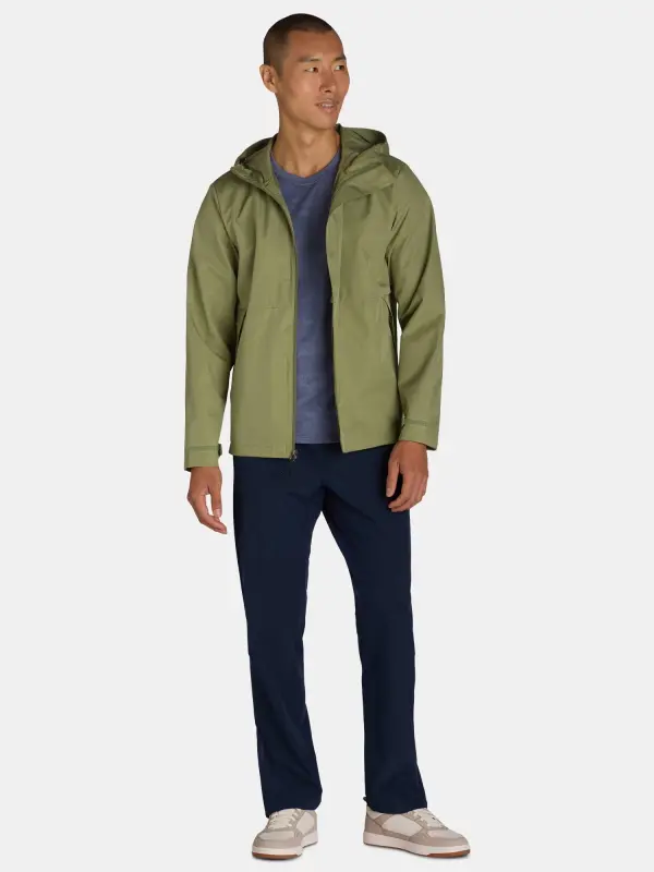 Ozark Trail Men's & Big Men's Hooded Rain Jacket, Sizes S-3XL - OZARK TRAIL